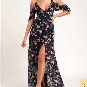 Floral print maxi lulus dress